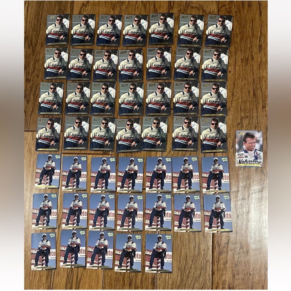 Mark Martin #6 Action Packed 1993 Trading Cards Lot Nascar Racing #77 Valvoline